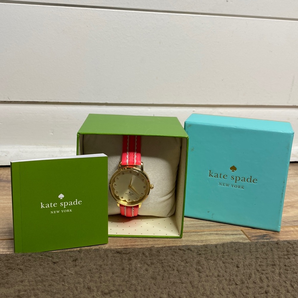 Kate Spade Metro Leather Strap Watch